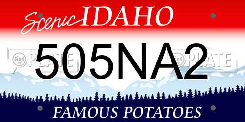 505NA2 Idaho License Plate