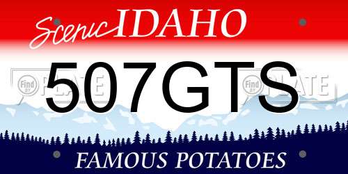 507GTS Idaho License Plate