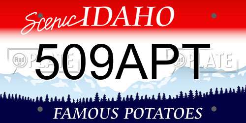 509APT Idaho License Plate
