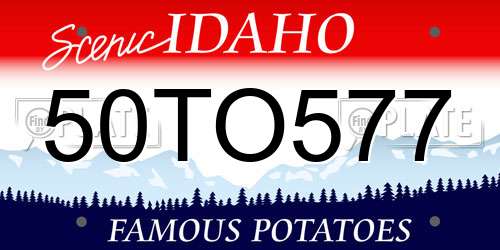 50TO577 Idaho License Plate