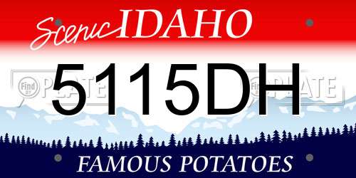 5115DH Idaho License Plate