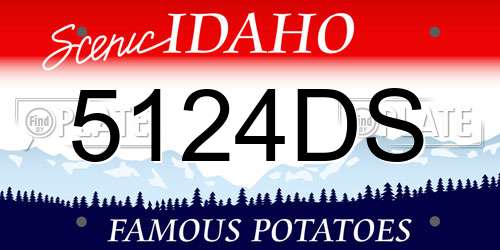 5124DS Idaho License Plate