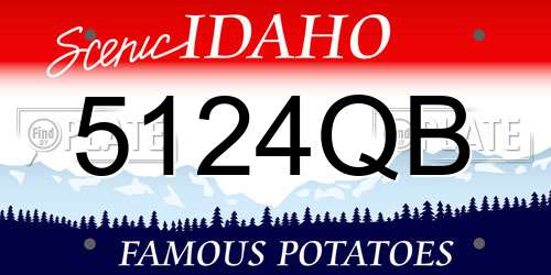 5124QB Idaho License Plate