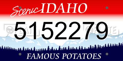 5152279 Idaho License Plate