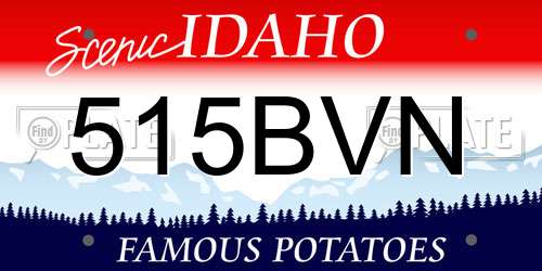 515BVN Idaho License Plate