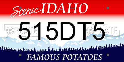 515DT5 Idaho License Plate