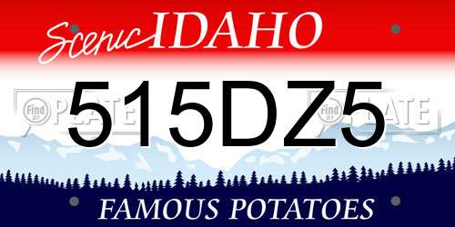 515DZ5 Idaho License Plate