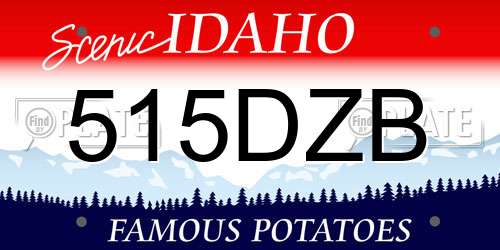 515DZB Idaho License Plate