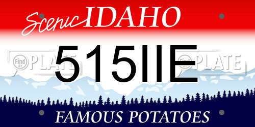 515IIE Idaho License Plate