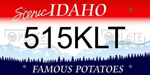 515KLT Idaho License Plate