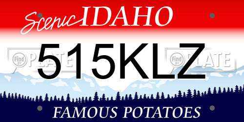 515KLZ Idaho License Plate
