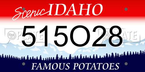 515O28 Idaho License Plate