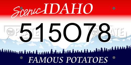 515O78 Idaho License Plate