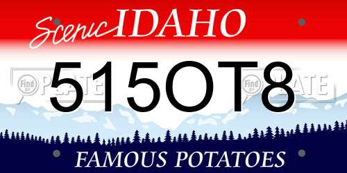 515OT8 Idaho License Plate
