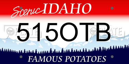 515OTB Idaho License Plate