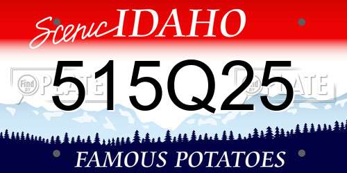 515Q25 Idaho License Plate