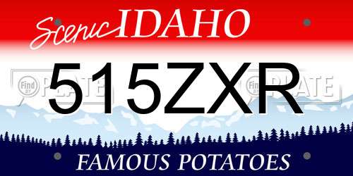 515ZXR Idaho License Plate