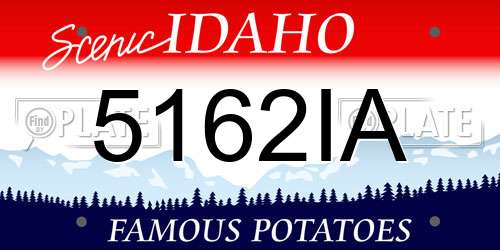 5162IA Idaho License Plate