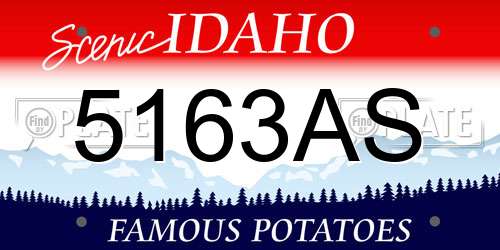 5163AS Idaho License Plate