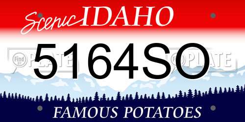 5164SO Idaho License Plate