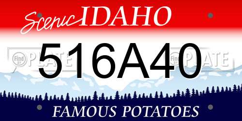516A40 Idaho License Plate