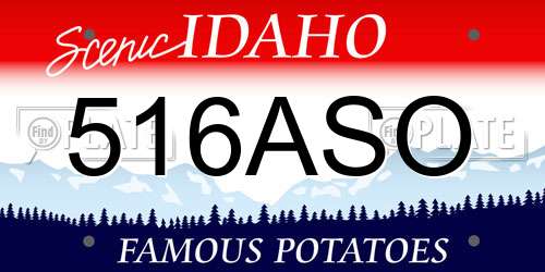 516ASO Idaho License Plate