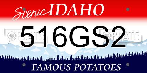 516GS2 Idaho License Plate