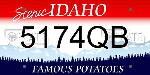 5174QB Idaho License Plate