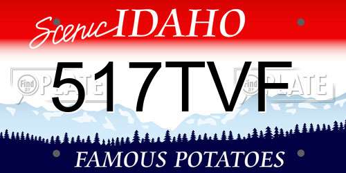 517TVF Idaho License Plate