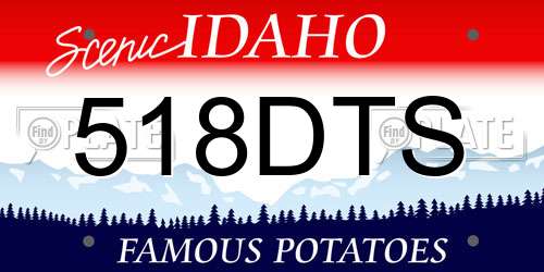 518DTS Idaho License Plate