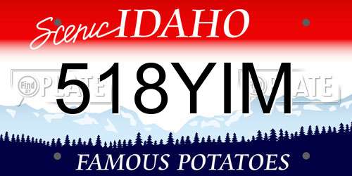 518YIM Idaho License Plate