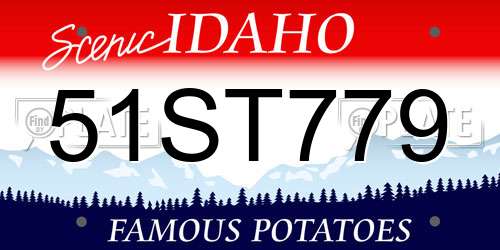 51ST779 Idaho License Plate