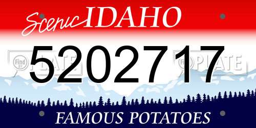 5202717 Idaho License Plate