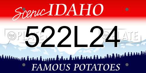 522L24 Idaho License Plate