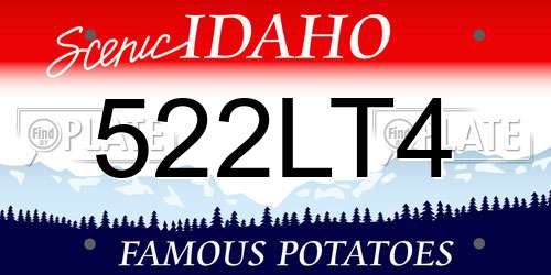 522LT4 Idaho License Plate