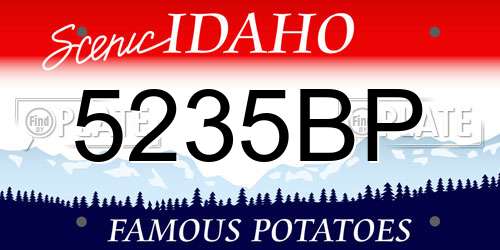 5235BP Idaho License Plate