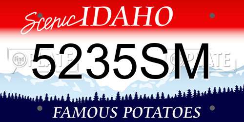 5235SM Idaho License Plate