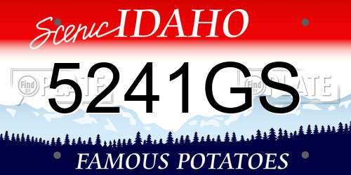 5241GS Idaho License Plate