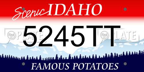 5245TT Idaho License Plate