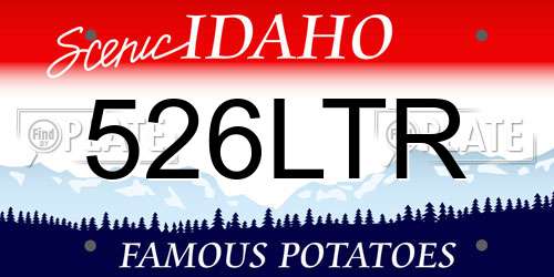526LTR Idaho License Plate