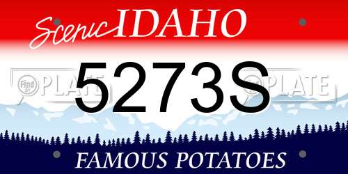 5273S Idaho License Plate