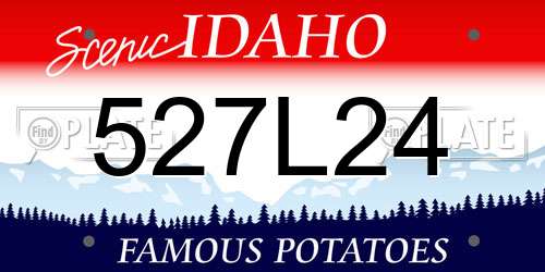527L24 Idaho License Plate
