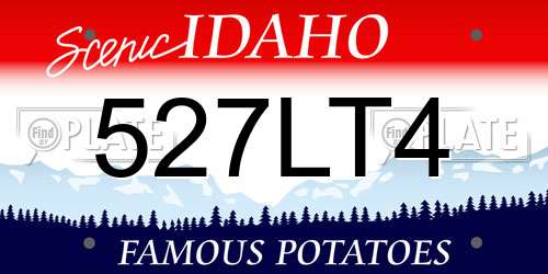 527LT4 Idaho License Plate