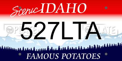 527LTA Idaho License Plate