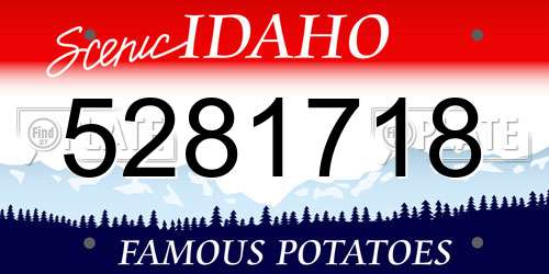 5281718 Idaho License Plate