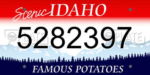5282397 Idaho License Plate