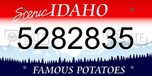 5282835 Idaho License Plate