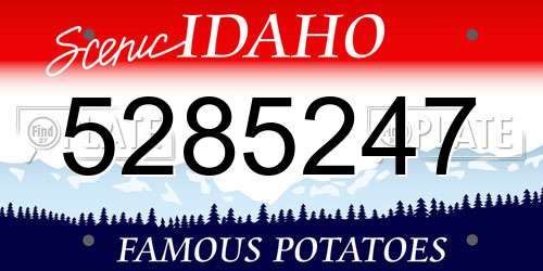 5285247 Idaho License Plate
