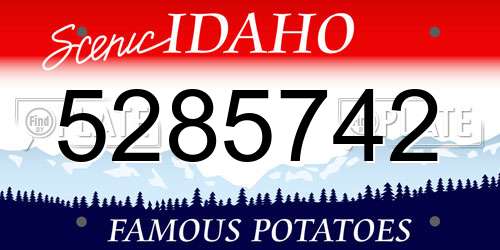 5285742 Idaho License Plate