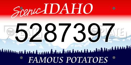5287397 Idaho License Plate